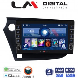 LM Digital - LM ZG4381 GPS Οθόνη OEM Multimedia Αυτοκινήτου για HONDA INSIGHT 2009>2014 (CarPlay/AndroidAuto/BT/GPS/WIFI/GPRS) electriclife