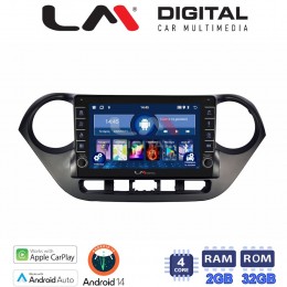 LM Digital - LM ZG4406 GPS Οθόνη OEM Multimedia Αυτοκινήτου για Hyundai i10 2014> (CarPlay/AndroidAuto/BT/GPS/WIFI/GPRS) electriclife