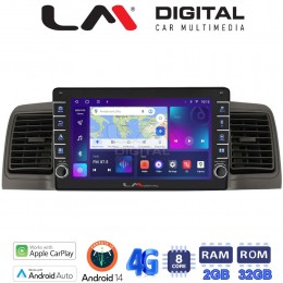 LM Digital - LM ZG8010 GPS Οθόνη OEM Multimedia Αυτοκινήτου για Toyota Corolla 2000-2007  (CarPlay/AndroidAuto/BT/GPS/WIFI/GPRS) electriclife