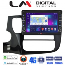 LM Digital - LM ZG8231 GPS Οθόνη OEM Multimedia Αυτοκινήτου για MITSUBISHI OUTLANDER  2013> (CarPlay/AndroidAuto/BT/GPS/WIFI/GPRS) electriclife