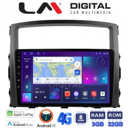 LM Digital - LM ZE8038 GPS Οθόνη OEM Multimedia Αυτοκινήτου για MITSUBISHI PAJERO 2006>2014 (CarPlay/AndroidAuto/BT/GPS/WIFI/GPRS) electriclife