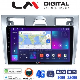 LM Digital - LM ZE8140 GPS Οθόνη OEM Multimedia Αυτοκινήτου για Ford Fiesta 2006 -> 2008 (CarPlay/AndroidAuto/BT/GPS/WIFI/GPRS) electriclife