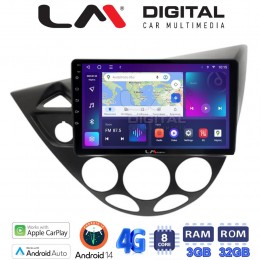 LM Digital - LM ZE8236 GPS Οθόνη OEM Multimedia Αυτοκινήτου για Ford Focus 1998 > 2004 (CarPlay/AndroidAuto/BT/GPS/WIFI/GPRS) electriclife