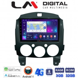 LM Digital - LM ZE8430 GPS Οθόνη OEM Multimedia Αυτοκινήτου για MAZDA 2 2007>2014 (CarPlay/AndroidAuto/BT/GPS/WIFI/GPRS) electriclife