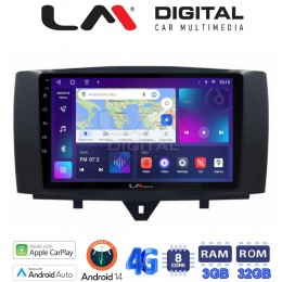 LM Digital - LM ZE8587 GPS Οθόνη OEM Multimedia Αυτοκινήτου για SMART ForTwo 2011> 2015 (CarPlay/AndroidAuto/BT/GPS/WIFI/GPRS) electriclife