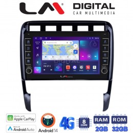 LM Digital - LM ZG8443 GPS Οθόνη OEM Multimedia Αυτοκινήτου για PORSCHE CAYENNE 2002>2011 (CarPlay/AndroidAuto/BT/GPS/WIFI/GPRS) electriclife