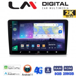 LM Digital - LM ZQ8331 GPS Οθόνη OEM Multimedia Αυτοκινήτου για CITROEN BERLINGO - PEUGEOT PARTNER 2008>2018  (CarPlay/AndroidAuto/BT/GPS/WIFI/GPRS) electriclife