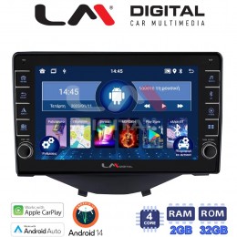 LM Digital - LM ZG4564B GPS Οθόνη OEM Multimedia Αυτοκινήτου για Toyota Aygo 2014 > Citroen C1 2014 > Peugeot 107 2014 > (CarPlay/AndroidAuto/BT/GPS/WIFI/GPRS) electriclife