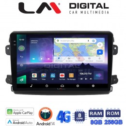 LM Digital - LM ZQ8192 GPS Οθόνη OEM Multimedia Αυτοκινήτου για Fiat Ducato 2023 > (CarPlay/AndroidAuto/BT/GPS/WIFI/GPRS) electriclife