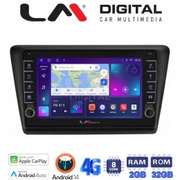 LM Digital - LM ZG8487 GPS Οθόνη OEM Multimedia Αυτοκινήτου για Skoda Rapid 2013-2017 (CarPlay/AndroidAuto/BT/GPS/WIFI/GPRS) electriclife