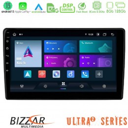 Bizzar Ultra Series Opel Astra/corsa/antara/zafira 8core Android13 8+128gb Navigation Multimedia Tablet 9" (Μαύρο Χρώμα) u-ul2-Op0697bl