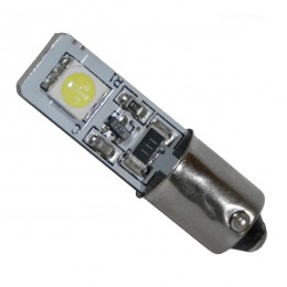 GloboStar® BA9S - T4W 78340   Λάμπα Αυτοκινήτου Can LED Bus με 2 SMD 5050 12 Volt 2.8W 48 lm 270° Ψυχρό Λευκό 6000K