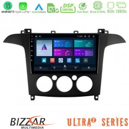 Bizzar Ultra Series Ford s-max 2006-2008 (Manual A/c) 8core Android13 8+128gb Navigation Multimedia Tablet 9" u-ul2-Fd408