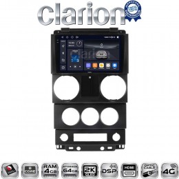 CLARION GL74748C Οθόνη OEM Multimedia Αυτοκινήτου για Jeep Wrangler 2007 > 2011 (CarPlay/AndroidAuto/BT/GPS/WIFI/GPRS) electriclife