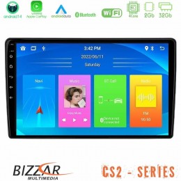 Bizzar cs2 Series 4core Android14 2+32gb Alfa Romeo 159/brera/spider Navigation Multimedia Tablet 9"  με Carplay & Android Auto u-cs2-Ar2863