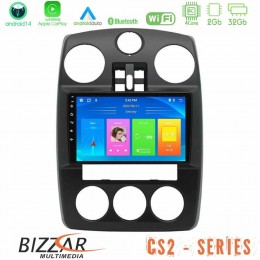 Bizzar cs2 Series 4core Android14 2+32gb Chrysler pt-Cruiser 2000-2005 Navigation Multimedia Tablet 9″ με Carplay & Android Auto με Carplay & Android Auto u-cs2-Ch1575