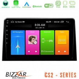 Bizzar cs2 Series 4core Android14 2+32gb Peugeot Partner / Citroën Berlingo 2020-&Gt; Navigation Multimedia Tablet 10" με Carplay & Android Auto u-cs2-Ct1028