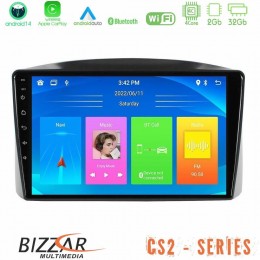 Bizzar cs2 Series 4core Android14 2+32gb Jeep Grand Cherokee 2005-2007 Navigation Multimedia Tablet 10″ με Carplay & Android Auto με Carplay & Android Auto u-cs2-Jp1701