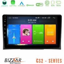 Bizzar cs2 Series 4core Android14 2+32gb vw Transporter 2003-2015 Navigation Multimedia Tablet 9" με Carplay & Android Auto u-cs2-Vw0497