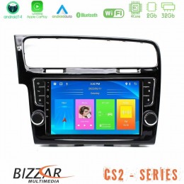 Bizzar cs2 Series 4core Android14 2+32gb vw Golf 7 Navigation Multimedia Tablet 9" με Carplay & Android Auto (Oem Look) u-cs2-Vw1381