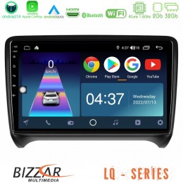 Bizzar lq Series 4core Android14 2+32gb Audi tt b7 Navigation Multimedia Tablet 9" με Carplay & Android Auto u-lq-Au0828