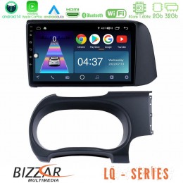 Bizzar lq Series 4core Android14 2+32gb Hyundai i10 Navigation Multimedia Tablet 9" με Carplay & Android Auto u-lq-Hy0679