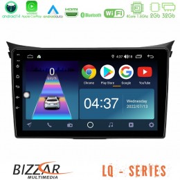 Bizzar lq Series 4core Android14 2+32gb Hyundai i30 2012-2017 Navigation Multimedia Tablet 9" με Carplay & Android Auto u-lq-Hy0833