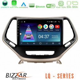 Bizzar lq Series 4core Android14 2+32gb Jeep Cherokee 2014-2019 Navigation Multimedia Tablet 9" με Carplay & Android Auto u-lq-Jp0077