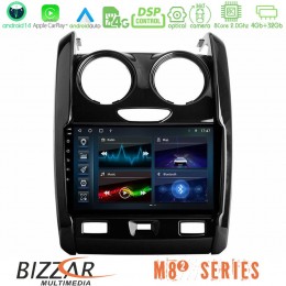 Bizzar m8² Series 8core Android14 4+32gb  Dacia Duster 2014-2018 Navigation Multimedia Tablet 9" με Carplay & Android Auto u-m82-Dc0430