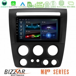 Bizzar m8² Series 8core Android14 4+32gb  Hummer h3 2005-2009 Navigation Multimedia Tablet 9" με Carplay & Android Auto u-m82-Hu1056