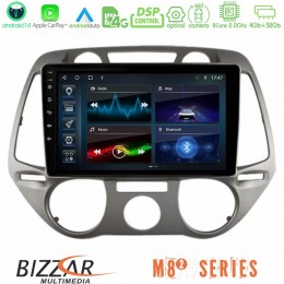 Bizzar m8² Series 8core Android14 4+32gb  Hyundai i20 2009-2012 Manual a/c Navigation Multimedia Tablet 9" με Carplay & Android Auto u-m82-Hy0709m