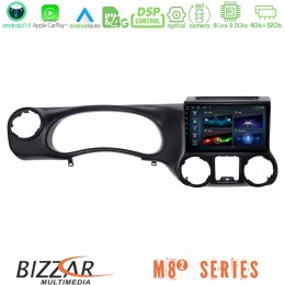 Bizzar m8² Series 8core Android14 4+32gb  Jeep Wrangler 2011-2014 Navigation Multimedia Tablet 9" με Carplay & Android Auto u-m82-Jp0787