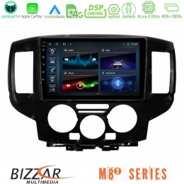 Bizzar m8² Series 8core Android14 4+32gb  Nissan Nv200 Navigation Multimedia Tablet 9" με Carplay & Android Auto (Μαύρο) u-m82-Ns0391bl