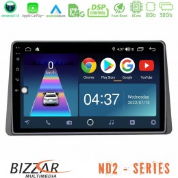 Bizzar nd2 Series 8core Android14 2+32gb  Dacia Duster 2019-> Navigation Multimedia Tablet 9" με Carplay & Android Auto u-nd2-Dc0628