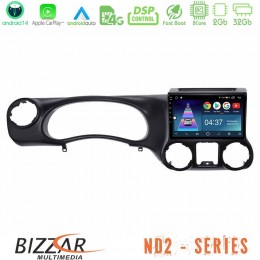 Bizzar nd2 Series 8core Android14 2+32gb  Jeep Wrangler 2011-2014 Navigation Multimedia Tablet 9" με Carplay & Android Auto u-nd2-Jp0787