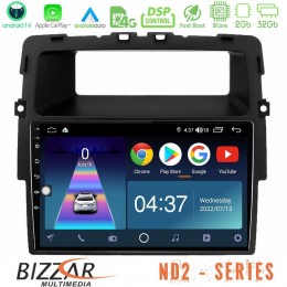 Bizzar nd2 Series 8core Android14 2+32gb  Renault/nissan/opel Navigation Multimedia Tablet 10" με Carplay & Android Auto u-nd2-Rn1338