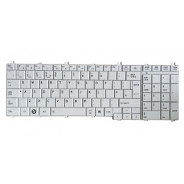 Πληκτρολόγιο για Toshiba Satellite Pro C650/C660/L650/L670, US, λευκό