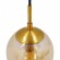 GloboStar® MADISON 01427 Μοντέρνο Φωτιστικό Τοίχου Απλίκα Μονόφωτο Χρυσό με Μελί Γυαλί Φ15 x Y54cm