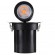 GloboStar® VIRGO-M 60309 Χωνευτό LED Spot Downlight TrimLess Φ11cm 12W 1500lm 36° AC 220-240V IP20 Φ11cm x Υ11.5cm - Στρόγγυλο - Μαύρο - Θερμό Λευκό 2700K - Bridgelux COB - 5 Years Warranty