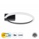 GloboStar® CINDERELLA 60976 Φωτιστικό Οροφής Δαχτυλίδι-Κύκλος LED CCT 16W 1792lm 360° AC 220-240V - Εναλλαγή Φωτισμού μέσω Διακόπτη On/Off All In One Ψυχρό 6000k+Φυσικό 4500k+Θερμό 2700k Φ28cm - Μαύρο - 3 Years Warranty