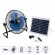 GloboStar® SOLARO-FAN 85351 Solar Fan Αυτόνομος Ηλιακός Επιδαπέδιος Ανεμιστήρας 25W 2 Λειτουργιών Ρεύματος με AC 220-240V ή με Φωτοβολταϊκό Panel 9V 12W & Επαναφορτιζόμενη Μπαταρία Li-ion 7.4V 4400mAh - 12 Ταχύτητες - Ενσωματωμένο USB 2.0 Charger Συσκευών - IP20 - Μ42 x Π20 x Υ35cm - Μαύρο & Μπλε - 2 Years Warranty