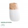 GloboStar® Artificial Garden PANDORA 20706 Επιδαπέδιο Πολυεστερικό Τσιμεντένιο Κασπώ Γλάστρα - Flower Pot Λευκό με Καφέ Μ45 x Π40 x Υ72cm