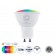 GloboStar® 60487 Έξυπνο Σποτ LED GU10 MR16 Smart Home Wifi  5.5W 550lm 120° AC 220-240V IP20 Φ5 x Υ6.5cm RGB+CCT - Εναλλαγή Φωτισμού & Dimming μέσω Εφαρμογής Tuya - Bridgelux Chip - 3 Χρόνια Εγγύηση