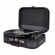 AIWA VINTAGE TURNTABLE IN LEATHER BRIEFCASE WITH 2 WAY BLUETOOTH , USB-MP3 PLAYER & RECORDER SILVER