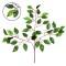 GloboStar® 09053 Τεχνητό Φυτό Διακοσμητικό Κλαδί Διαστάσεων M20cm x Υ22cm με 3 X Καφέ Κλαδιά και Πράσινο Φύλλωμα Φύκος