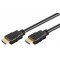 GOOBAY καλώδιο HDMI 2.0 με Ethernet 61160, 4K/60Hz, 18Gbps, 3m, μαύρο