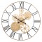 Ρολόι τοίχου Isea pakoworld χρυσό-μαύρο μέταλλο Φ90x4.5εκ