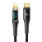USAMS καλώδιο Lightning σε USB-C US-SJ588, 20W, 480Mbps, 1.2m, μαύρο