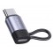 USAMS αντάπτορας USB-C σε Lightning US-SJ677, 30W, 480Mbps, γκρι