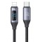 USAMS καλώδιο Lightning σε USB-C US-SJ687, 30W, 480Mbps, 1.2m, μαύρο